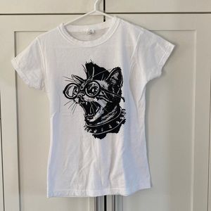 Tultex Punk Cat Preshrunk 100% Cotton T-Shirt Size M